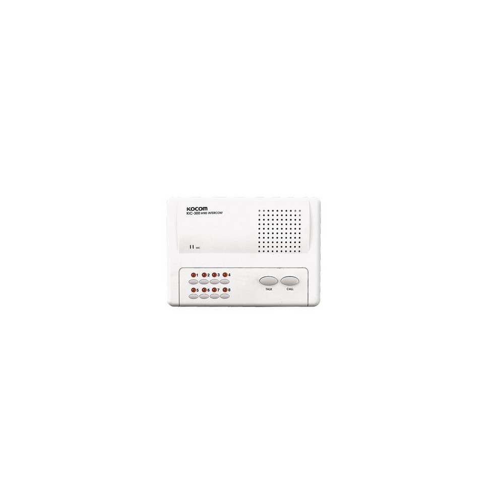 Syscom KIC308 KIC-308 Sistema de intercomunicador manos libres para 8 extensiónes