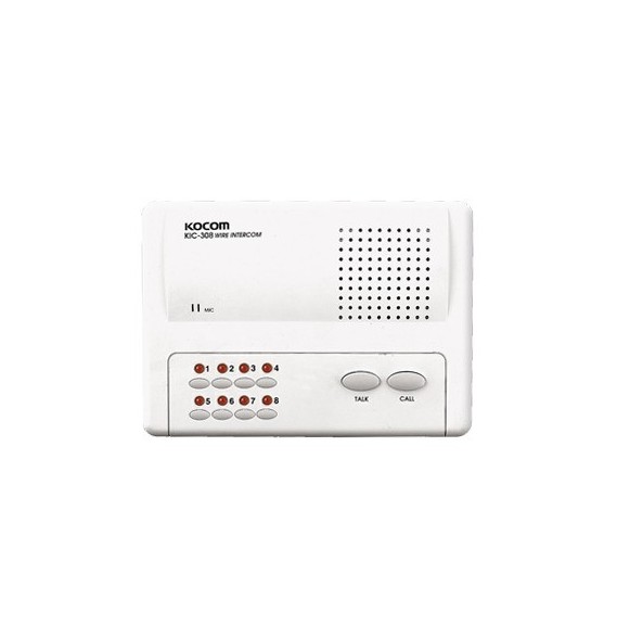 Syscom KIC308 KIC-308 Sistema de intercomunicador manos libres para 8 extensiónes