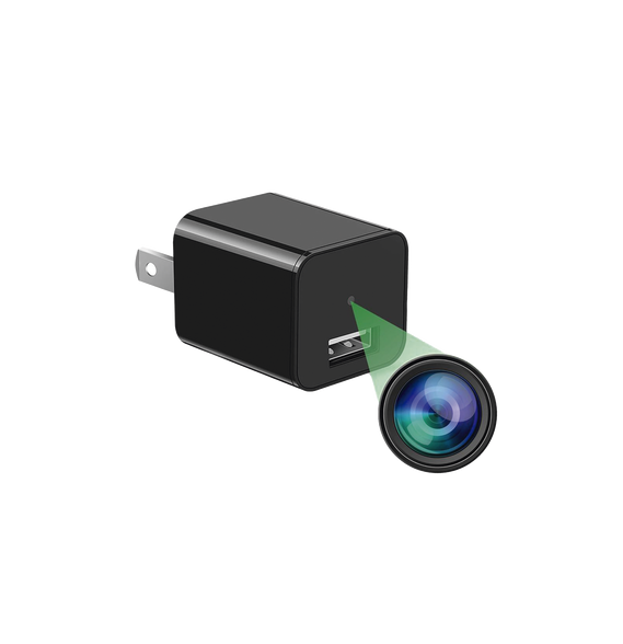 Syscom M1B M1B Cámara Oculta en Cargador de Pared (Spyce Camera) / Memoria de 8GB / R