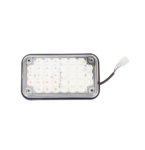 EPCOM INDUSTRIAL SIGNALING XLTE595RW XLTE595RW Luz de Advertencia de 6X4  Bicolor Roj