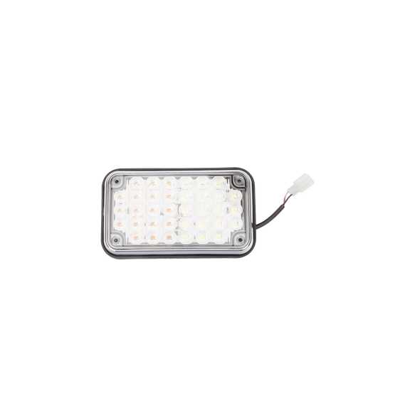 EPCOM INDUSTRIAL SIGNALING XLTE595RW XLTE595RW Luz de Advertencia de 6X4  Bicolor Roj