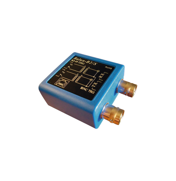 EPCOM BALUNE1 BALUN-E1 Balun E1 -Adaptador BNC hembra 75 ohms a jack RJ45 120 ohms