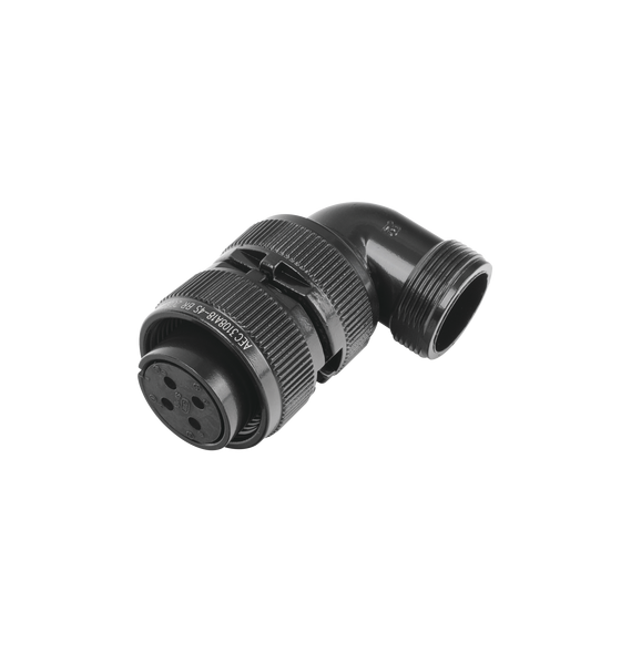 EPCOM INDUSTRIAL EMS3108A184S E/MS3108A18-4S Conector Plug en Ángulo Recto de 4 Conta