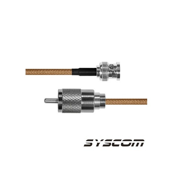 EPCOM INDUSTRIAL SBNC142UHF30 SBNC-142-UHF-30 (1 pza) Jumper con cable RG142 conector