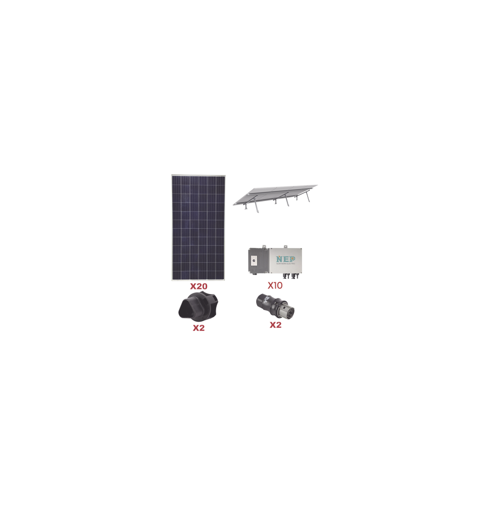 EPCOM POWERLINE KIT10BDM600LV127 KIT10BDM600LV127 Kit Solar para interconexión de 5.5