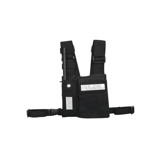 Syscom CPPSLG CPP-SLG Pechera Universal Sin Logo con Soporte para Radio y Bolígrafo m