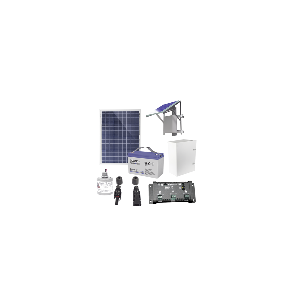 EPCOM POWERLINE PL12K PL12K Kit Solar de 12 Vcc para alimentar energizador de cerca e