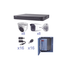 EPCOM PROFESSIONAL KEVTX8T8B8EW KEVTX8T8B/8EW KIT TurboHD 1080p / DVR 16 Canales / 8