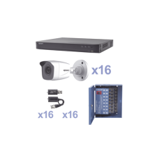 EPCOM PROFESSIONAL KEVTX8T16BW KEVTX8T16BW KIT TurboHD 1080p / DVR 16 Canales / 16 Cá