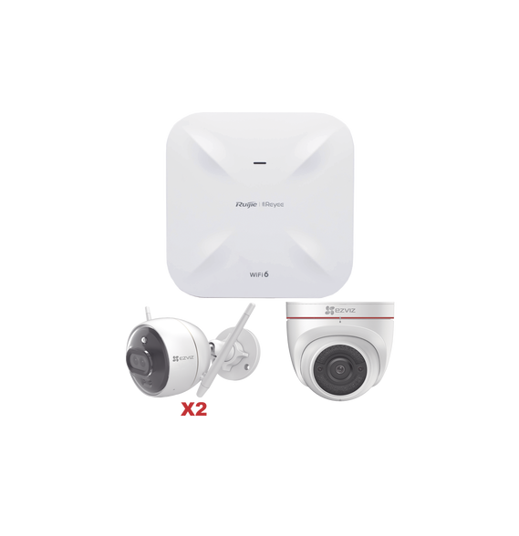 EZVIZ RGRAP6260GC3XC4W RGRAP6260(G)/C3X/C4W Kit de Cámaras Wi-Fi EZVIZ con Access Poi