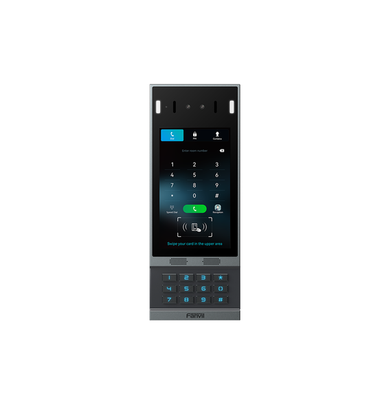 FANVIL I67 I67 Videoportero SIP i67 Reconocimiento Facial 2 relevadores Teclado retro