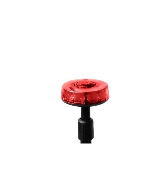 FEDERAL SIGNAL CO400R CO-400-R Luz telescópica trasera roja con mástil de 3 secciones