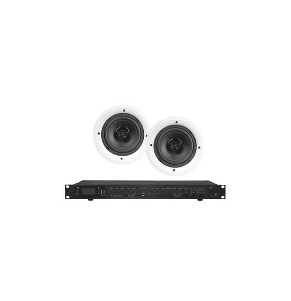 EPCOM PROAUDIO EP2060W2CS EP2060W/2CS Amplificador de Audio con 2 Bocinas SP6 | 2 x 6