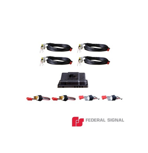 FEDERAL SIGNAL 41612925 416-129-25 Kit Silver Series 2 pares de lámparas estroboscópi