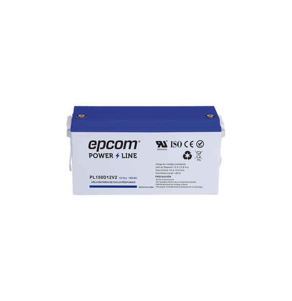 EPCOM POWERLINE PL150D12V2 PL150D12V2 Batería 12 Vcc / 150 Ah / UL / Tecnología AGM-V