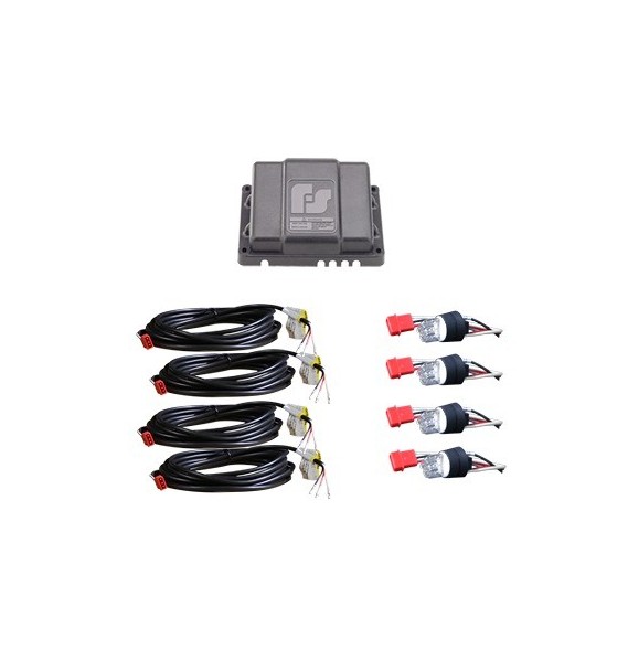 FEDERAL SIGNAL 416127 416-127 Kit SILVER SERIES 2 pares de lámparas estroboscópicas