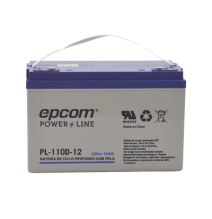 EPCOM POWERLINE PL110D12 PL-110-D12 Batería 12 Vcc / 110 Ah / Ciclo Profundo / AGM-VR