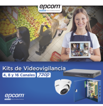 EPCOM PROFESSIONAL KEVTX8T8EW KEVTX8T8EW KIT TurboHD 1080p / DVR 8 Canales / 8 Cámara