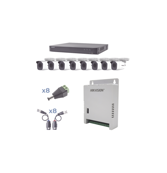 EPCOM PROFESSIONAL KEVTX8T8BW KEVTX8T8BW KIT TurboHD 1080p / DVR 8 Canales / 8 Cámara