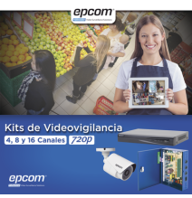 EPCOM PROFESSIONAL KEVTX8T8BW KEVTX8T8BW KIT TurboHD 1080p / DVR 8 Canales / 8 Cámara