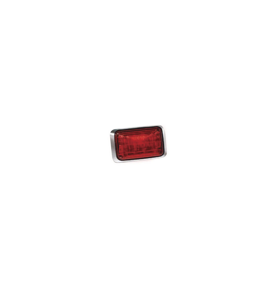 FEDERAL SIGNAL QL64RR QL-64-RR Luz de advertencia Quadraflare LED Mica color Rojo y L