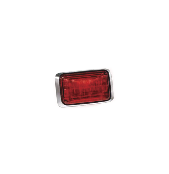 FEDERAL SIGNAL QL64RR QL-64-RR Luz de advertencia Quadraflare LED Mica color Rojo y L