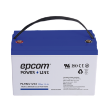 EPCOM POWERLINE PL100D12V2 PL100D12V2 Batería 12 Vcc / 100 Ah / UL / Tecnología AGM-V