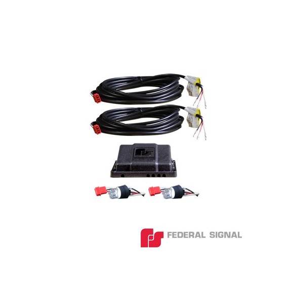 FEDERAL SIGNAL 416139 416-139 Kit Silver Series 1 par de lámparas estroboscópicas col
