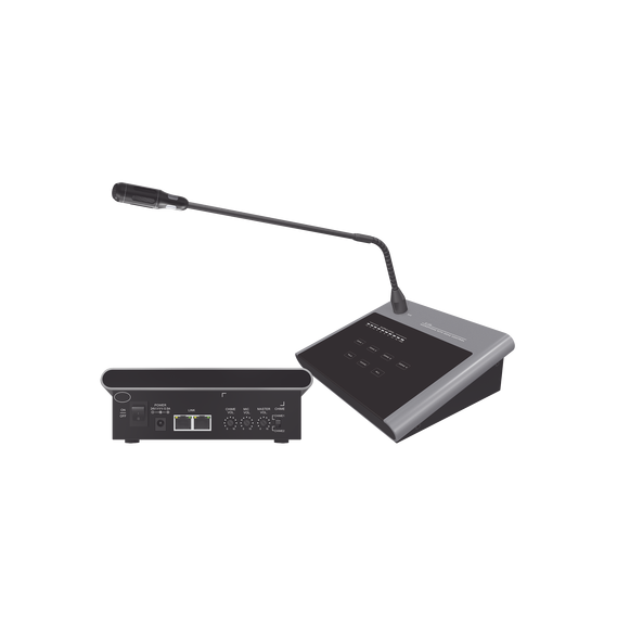 EPCOM PROAUDIO SF214B SF-214B Microfono Remoto de 4 Zonas Para Sistema de Voceo Para