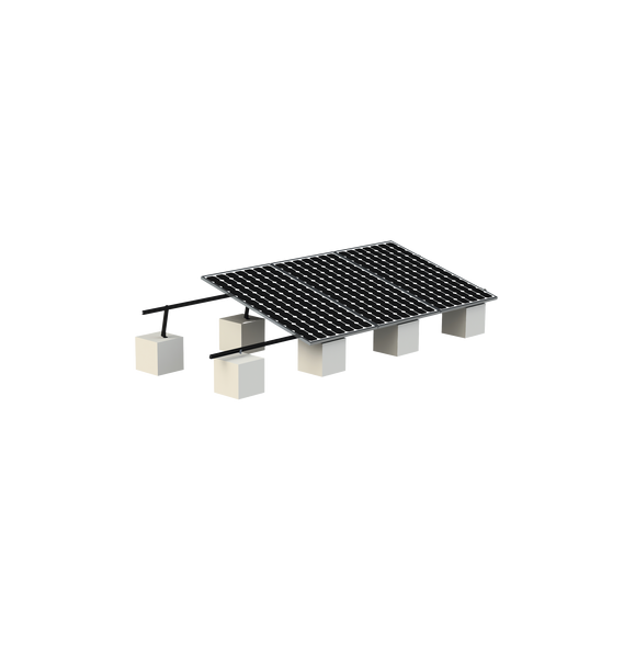 EPCOM POWERLINE VEKTOR8BLK VEKTOR8BLK Montaje para Panel Solar Riel  8  de 5400mm par