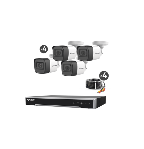 EPCOM PROFESSIONAL B50KITMIC B50-KIT-MIC Kit TURBOHD 5 Megapixel / DVR 4 Canales / 4