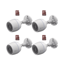 EZVIZ CSH3CKM4 CS-H3C/KM4 Kit de Camaras WiFi Incluye 4 Piezas CS-H3C y 4 Piezas HS-T