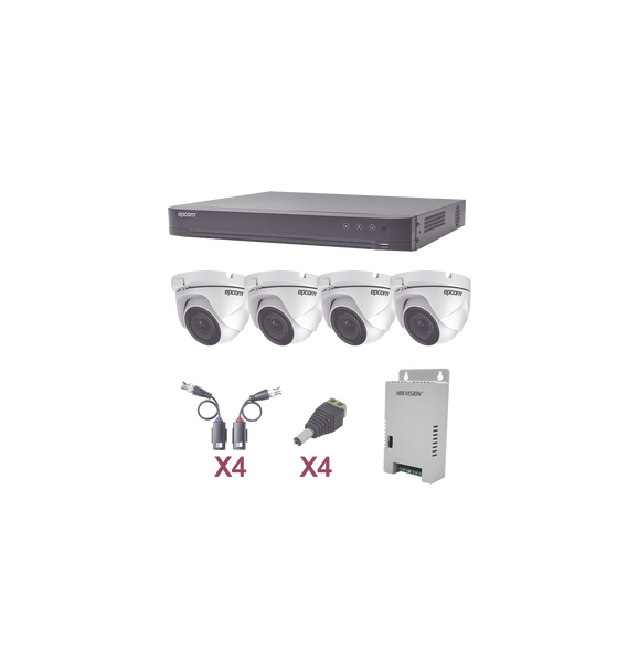 EPCOM PROFESSIONAL KEVTX8T4EW KEVTX8T4EW KIT TurboHD 1080p / DVR 4 Canales / 4 Cámara