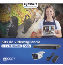 EPCOM PROFESSIONAL KEVTX8T4BW KEVTX8T4BW KIT TurboHD 1080p / DVR 4 Canales / 4 Cámara