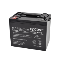 EPCOM POWERLINE PL7512FR PL7512-FR Batería 12 Vcc / 75 Ah / UL / Tecnología AGM-VRLA