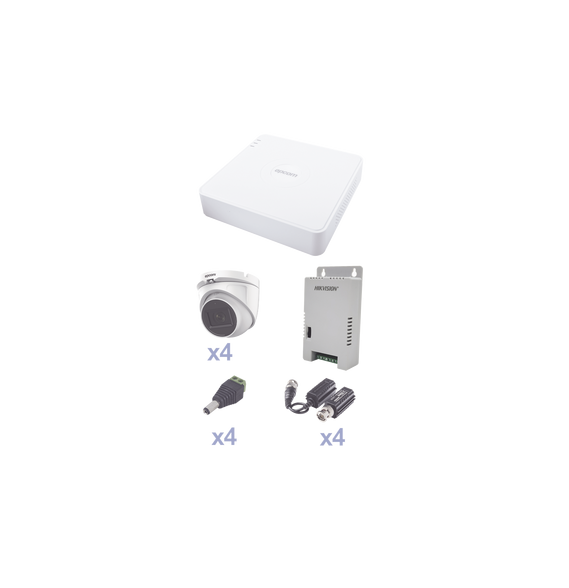 EPCOM PROFESSIONAL KEVTX8T4EGA KEVTX8T4EG/A KIT TurboHD con Audio 1080p / DVR 4 Canal