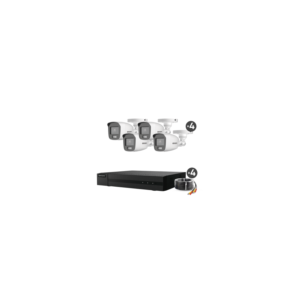 EPCOM PROFESSIONAL B8KITCVA B8-KIT-CV/A Kit TurboHD 1080p / DVR 4 Canales / 4 Cámaras EPCOM PROFESSIONAL B8KITCVA B8-KIT-CV/A Kit TurboHD 1080p / DVR 4 Canales / 4 Cámaras
