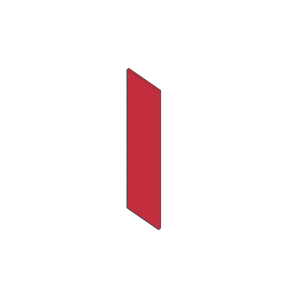 FAAC 7272755 7272755 Tapa para Gabinete de Barrera FAAC 615