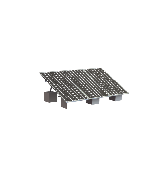 EPCOM POWERLINE VEKTOR8R3M VEKTOR8R3M Montaje para 3 Panel Solar Riel  8  de 4050mm p