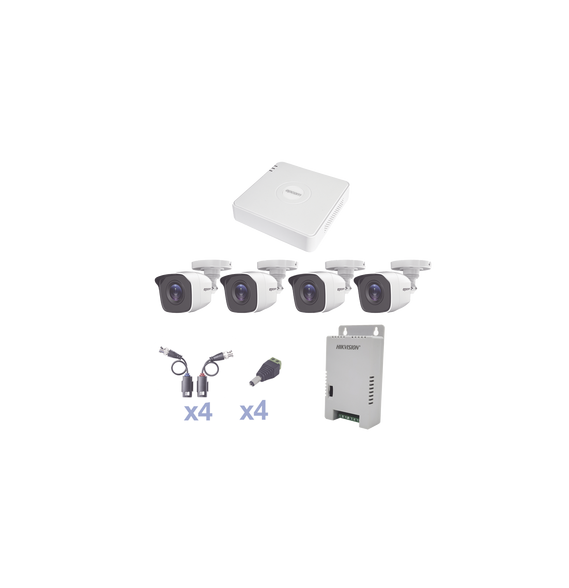 EPCOM PROFESSIONAL KESTXLT4BW KESTXLT4BW KIT TurboHD 1080 Lite / DVR 4 Canales / 4 Cá