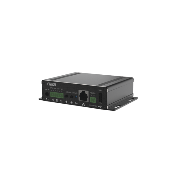 FANVIL PA3F PA3F Gateway para Voceo IP/SIP  Entrada de audio (3.5mm) salida de amplif