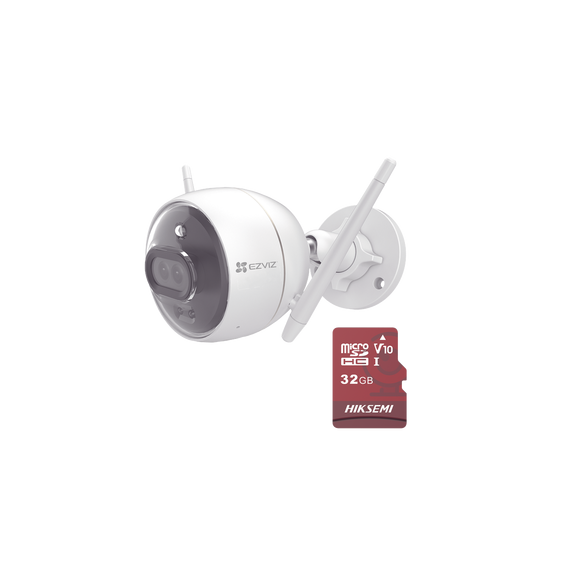 EZVIZ C3XKM C3X/KM Kit de Camara WiFi y Memoria Micro SD / Incluye 1 Pieza C3X y 1 Me