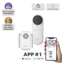 EZVIZ CSDB2KIT CS-DB2KIT Timbre con Cámara Wi-Fi (Doorbell) de Batería Recargable / L