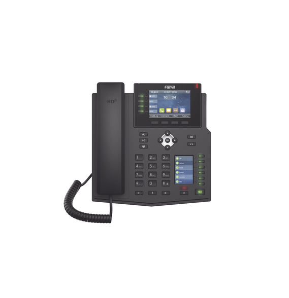 FANVIL X5U X5U Teléfono IP Empresarial con Estándares Europeos 16 líneas SIP con pant