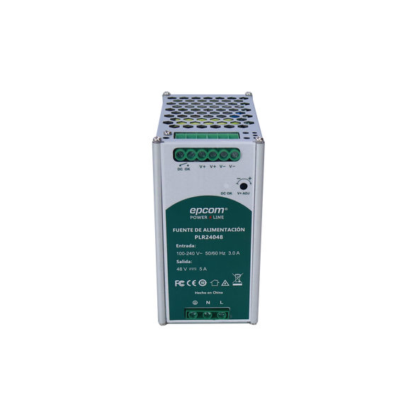 EPCOM POWERLINE PLR24048 PLR-240-48 FUENTE DE ALIMENTACION 48 VCC / DIN RIEL / 5 AMPE