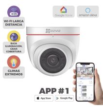 EZVIZ C4W C4W Domo IP 2 Megapíxel / Wi-Fi / Sirena y Estrobo /Audio de Dos Vías / Not