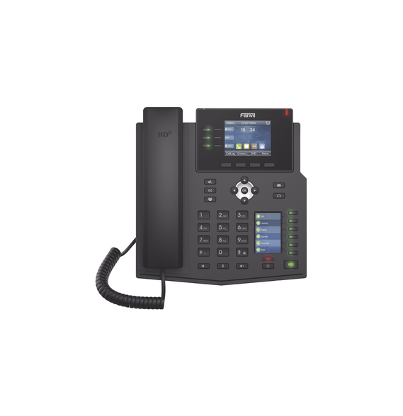 FANVIL X4U X4U Teléfono IP Empresarial con Estándares Europeos 12 lineas SIP con pant