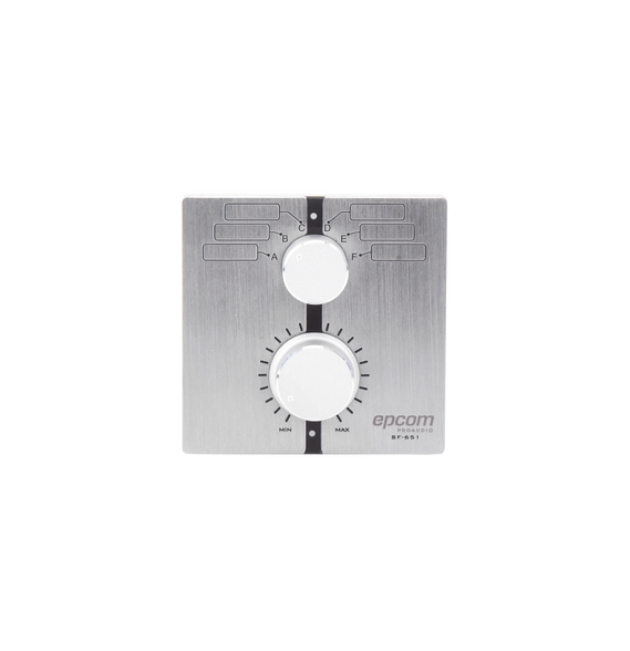 EPCOM PROAUDIO SF651 SF-651 Control de Volumen Remoto con Selector de Canales ?Compat