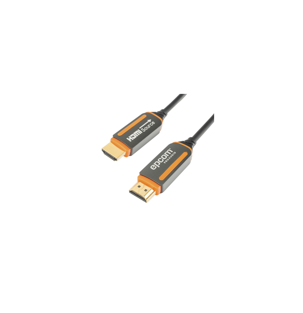 EPCOM PROAUDIO EPFOH4K30M EP-FOH-4K-30M Cable HDMI de Fibra Óptica de 30m | Alta Defi