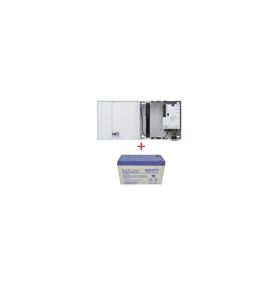 EPCOM POWERLINE PL12DC5ABKK PL12DC5ABK/K Kit / Fuente PL12DC5ABK + Batería incluída P